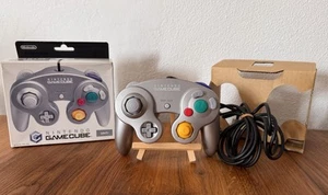 Original Nintendo GameCube Controller Silber OVP wie Neu Verpackung Retro Silver - Bild 1 von 12