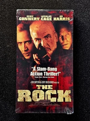 The Rock (VHS, 1998) Sean Connery, Nicolas Cage, Ed Harris - Brand New / Sealed  - Imagem 1 de 2