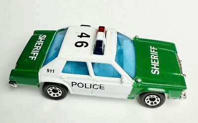 Matchbox Ford LTD PD-21 Police Diecast Car Sheriff 1987 1:69 Macau Cop Repainted - Image 1 of 4
