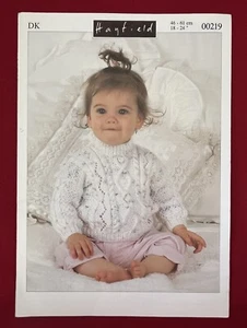 Vintage Knitting Pattern - Hayfield 219 - Toddler Sweater Cardigan - 18-24” DK - Picture 1 of 6