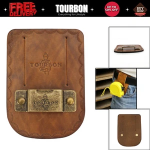 TOURBON Nastro in Pelle Misura Appendino Trapano Trasporto Patch Strumento Manuale Cintura Clip Supporto - Foto 1 di 15