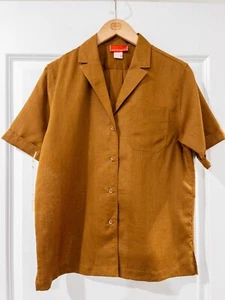 NEU Vintage Halston lll Damen braun T-Shirt Bluse Shirt Top Größe 8 - Bild 1 von 3