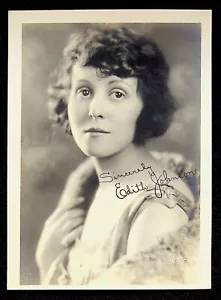 1920s Edith Johnson Silent Movie Actress Original Signed Photo Still Kodak Girl - Picture 1 of 3