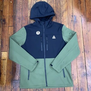Reebok Shell Jacket Full Zip Hooded Men’s Large Green - Picture 1 of 5