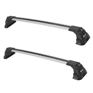 Barras transversales de techo para BMW Serie 3 E92 Sedán 2006-2013 | Punto fijo | Plateado - Imagen 1 de 11