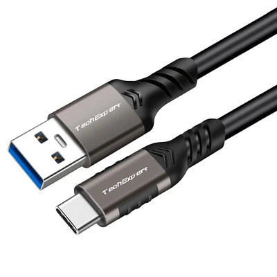 TechExpert Cable usb A usb C 3.2 gen2 vitesse 10Gbps charge jusqu'à 60W 20V/3A