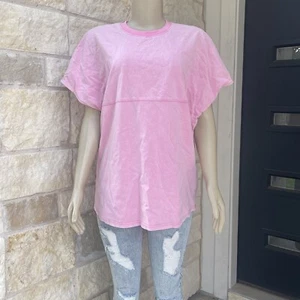 NWT Boutique Pink Short Sleeve Tee Fantastic Fawn Womens Sz Large - Picture 1 of 8