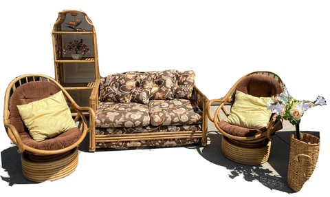 vintage rattan bamboo furniture Cover