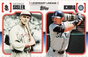 2010 Topps Legendary Lineage George Sisler/Ichiro Suzuki St. Louis - Picture 1 of 2