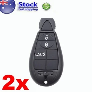 2X Suitable for Chrysler 300C 2008 2009 2010 Remote Key Shell Case Fob 3 Button - Picture 1 of 4