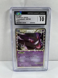 Pokemon 2010 Gengar Prime 94/102 Trionfante Holo CGC 10 - Foto 1 di 4