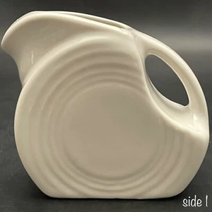 Mini jarra Fiesta HLC contemporánea de disco/disco blanca hecha en EE. UU. 5 oz - Imagen 1 de 11