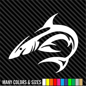 SHARK Sticker Decal Window, Vinyl, Car, Boat, Surf, Beach, Great, White, Ocean - Picture 1 of 15