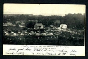 PX2a 1909 Storrs, Poultry Plant at the Conn. Agriculural College, Pub.H.V. Beebe - Picture 1 of 2
