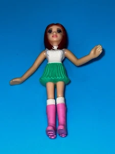 2008 Polly Pocket McDonalds Happy Meal Doll 3.75" Figure Pink Boots, green skirt - Picture 1 of 6