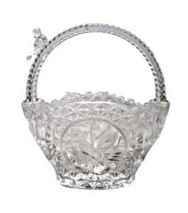 Vintage Hofbauer Crystal Byrds Collection Basket 7" High - Picture 1 of 9