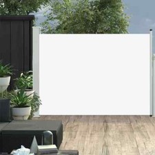 vidaXL Tenda Laterale Retrattile Patio 100x500 cm Crema Parasole Frangivento