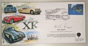AS1 50 Years Of The XK 37p DeHavilland Mosquito Canc. RAF Jaguar Logo/SEPECAT - Picture 1 of 4