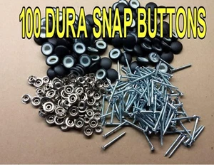 100-DURA-SNAP UPHOLSTERY BUTTONS #30-#36 WITH 3/4" /1 1/2" SCREW STUDS-ANY COLOR - Picture 1 of 8