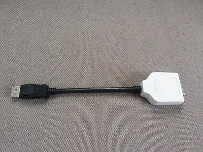 9in Dell Amphenol DisplayPort (Male) to DVI-D (Female) Video Adapter Cable 23NVR - Image 1 of 3