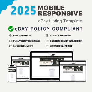 Simple eBay Listing Template 2025 | Mobile Responsive Design - Picture 1 of 7