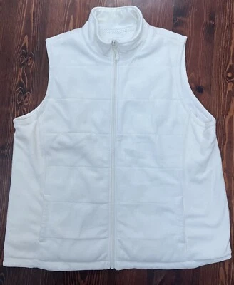 Chaleco de franela White Lands End talla XL Foto 1 de 4