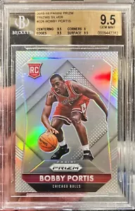 2015-16 Prizm Bobby Portis Silver Prizms Rookie #326 RC - BGS 9.5 Gem Mint+ - Picture 1 of 1