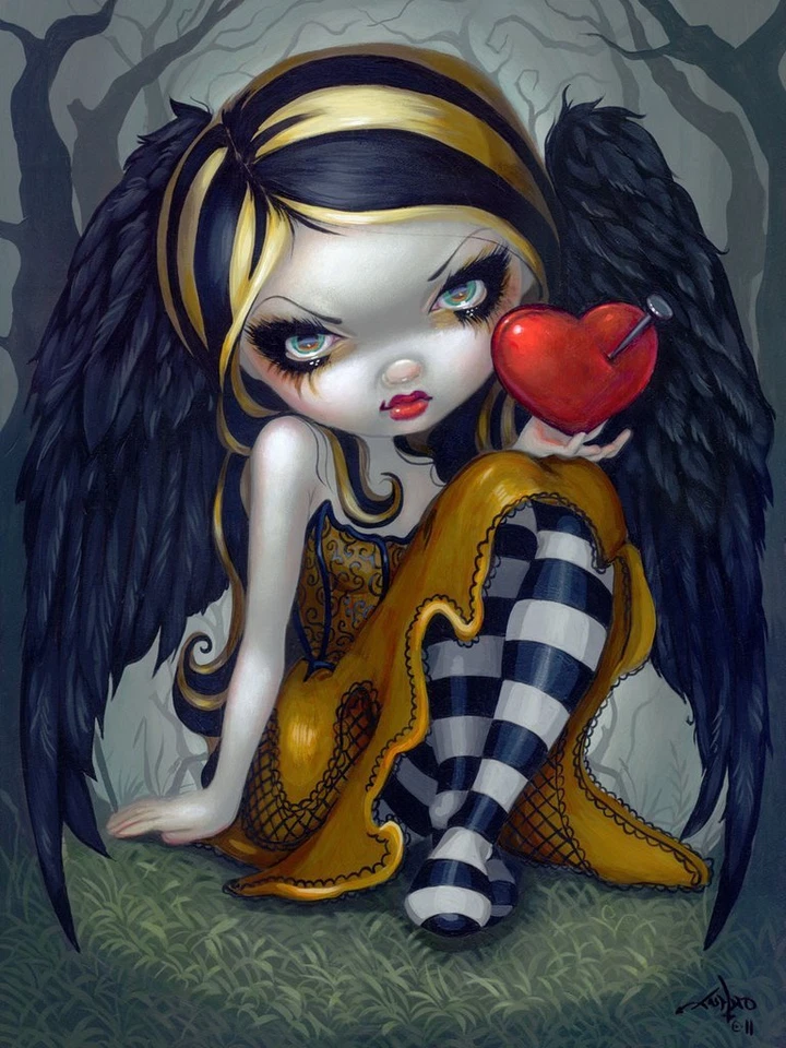 Póster de niña gótica con impresión artística Heart of Nails de Jasmine Becket-Griffith Foto 1 de 1