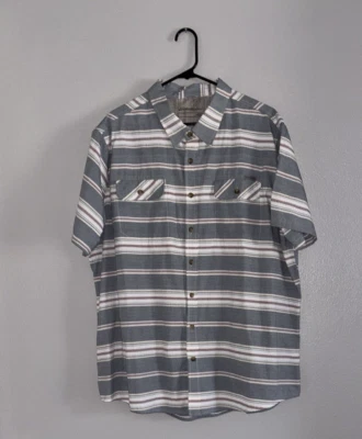 Eddie Bauer Mens Striped Casual Button Front Shirt Size 2XLT - Image 1 of 4