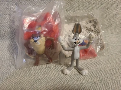 Винтаж 1991 McDonald's Happy Meal игрушки Taz and Bugs кролик - Изображение 1 из 4