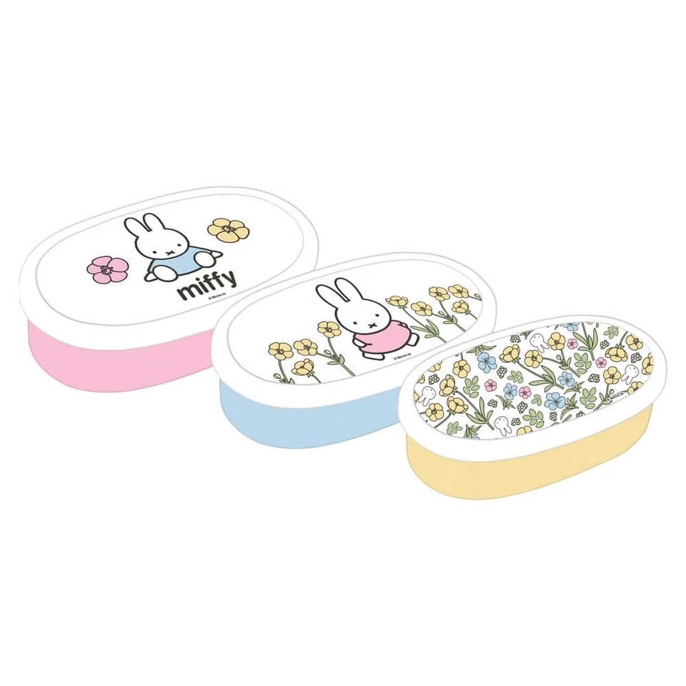 Miffy | Miffy Buttercup Storage Pots Set Of 3 | Lunchbox | 3 years+ - Image 1 of 1