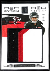 2024 Panini Impeccable Michael Penix Jr. 3 Color Impatchable /49 SP Falcons RC - Picture 1 of 2