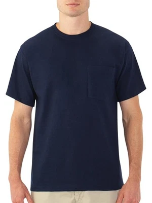 Camiseta FRUIT OF THE LOOM Para Hombre Azul Marino Manga Corta Calce Clásico M Foto 1 de 3