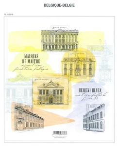 XE52913 Belgium 2018 architecture monuments good sheet MNH fv 13,9 EUR - Picture 1 of 1