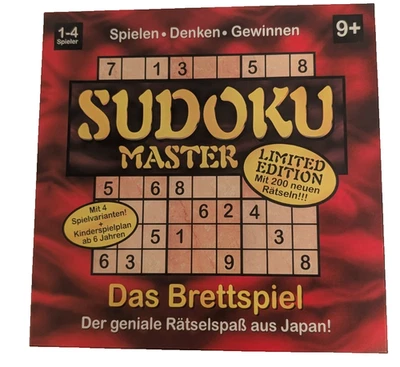Spiel SUDOKU Master Limited Edition Rätselspiel aus Japan 1-4 Spieler neuwertig - Bild 1 von 4