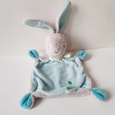 Pusblu Hase blau Schmusetuch Schnuffeltuch Kuscheltuch Baby Tuch Hässchen - Bild 1 von 4