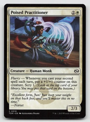 Poised Practitioner C Tarkir: Dragonstorm 18 NM - Image 1 of 2