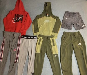 Nike Youth Lot of 7 Hoodies Sweatpants Shorts Leggings Bundle Unisex Mixed Sizes - Picture 1 of 19