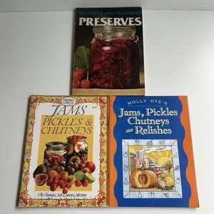 Preserving Cookbooks Bundle Lot x3 Preserves Jams Pickles Chutneys DIY Recipes - Picture 1 of 22