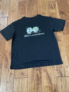 Shein Womens Panda Line T Shirt Size Small Have A Sweet Dream - Picture 1 of 1