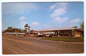 Postal Dodge City Kansas Holiday Motel Restaurant D597 - Imagen 1 de 2