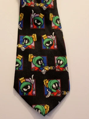 复古 Looney Tunes 领带,Marvin the Martian Warner Bros. 1999 年新奇复古 — 第 1/4 张图片