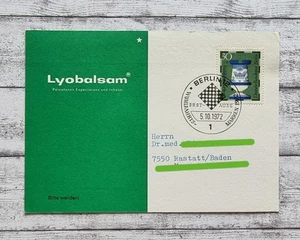 1972 Lyobalsam Neos Donner Arzt Deutsche Bundespost Berlin Briefmarke Ganzsache - Picture 1 of 2