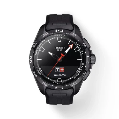 Tissot T-Touch Connect Solar Black Dial & Strap Men's Watch T1214204705103 - Image 1 of 4