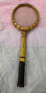 Vintage Wilson Squire Wooden Tennis Racquet 1950s- 60s Logo Small String Damage - Picture 1 of 14