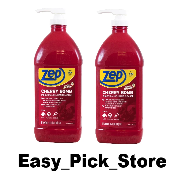 Limpador de mão Zep Cherry Bomb 48 fl oz - pacote com 2 - Imagem 1 de 1