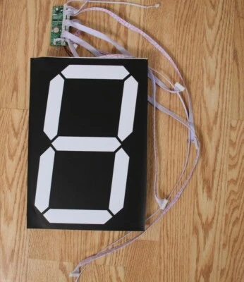 EXTRA LARGE 60″ LED COUNTDOWN CLOCK 12" - NUMBERS PANEL DIGITS + PCB CONTROLLER - Image 1 of 4