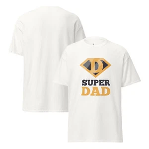 "Best Dad" 100% Cotton White T-Shirt - Perfect Gift for Fathers - Picture 1 of 9