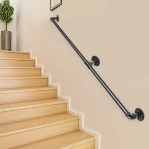 VEVOR Corrimano per Scale in Tubi 2PZ Scale Ringhiere 2,12 m in Acciaio a Parete - Imagen 1 de 12