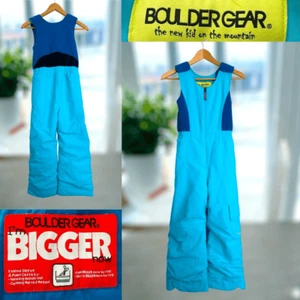 BOULDER GEAR Youth Kids Winter Snow Ski Bib Overalls Snowsuit Pants $98 Size 7 - Picture 1 of 16